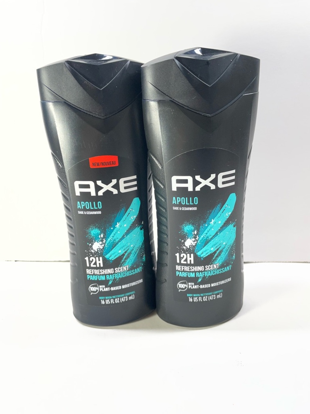 Apollo 12H Refreshing Scent Body Wash - 473ml 16 oz lot of 2